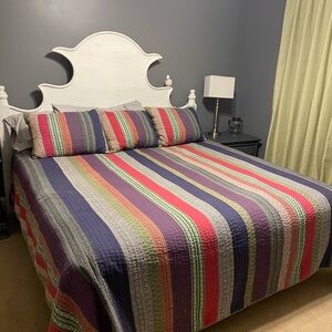 Sundance King reversible quilt + 3 standard shams